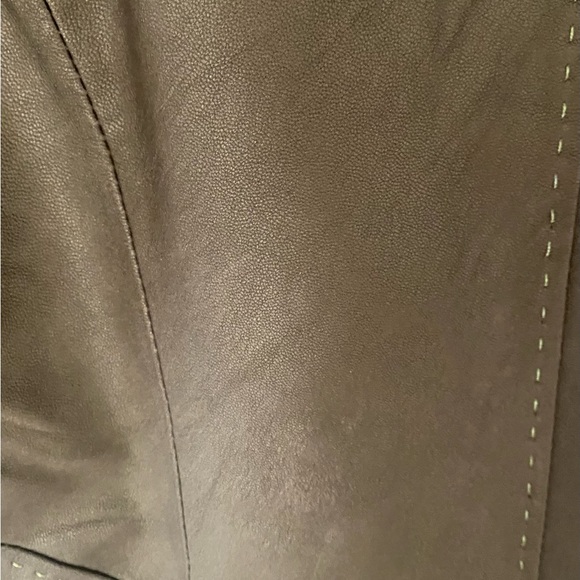 Margaret Godfrey Gold Tone Leather Jacket - Picture 6 of 6